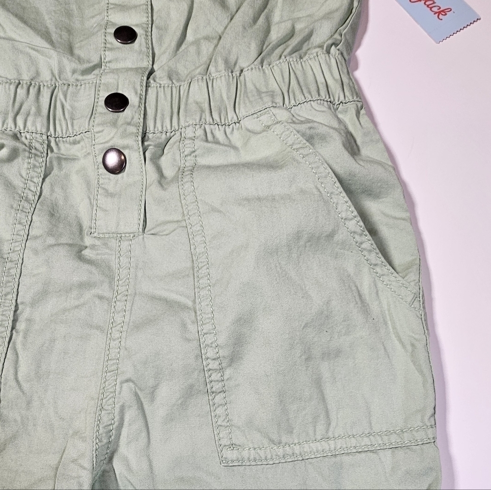 Cat & Jack Girl's Short Sleeve Jumpsuit Utility Boilersuit Sage Size M, L, & XL - Picture 5 of 16